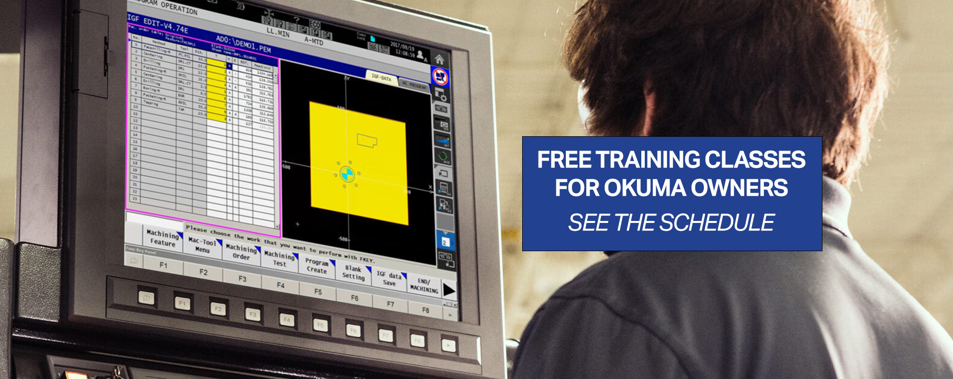 Free Okuma Training Classes