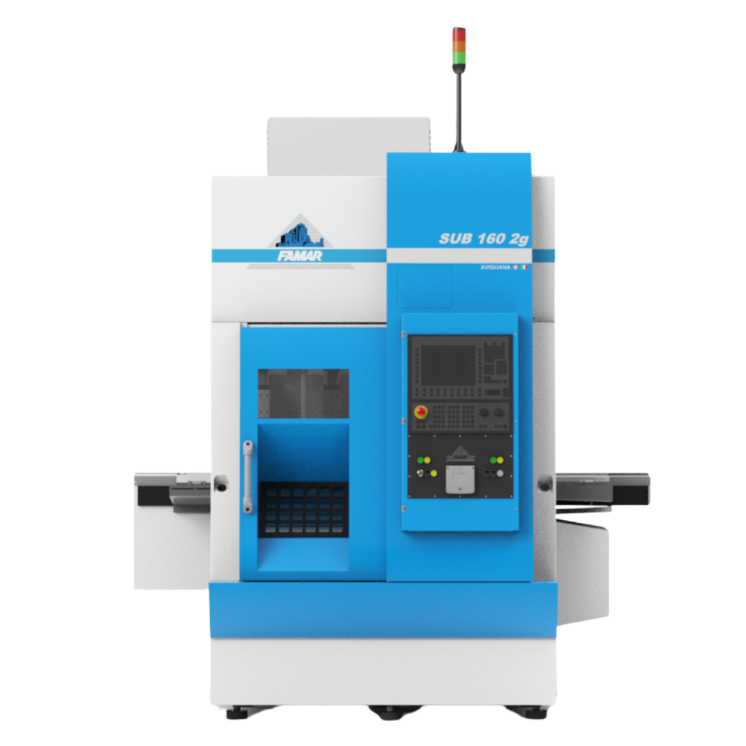 FAMAR SUB 160 2g CNC turning machine engineered for compact automated machining and high-accuracy production.