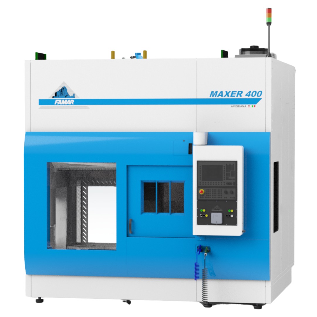 FAMAR Maxer 400 CNC turning machine designed for high-precision machining and automated production applications.